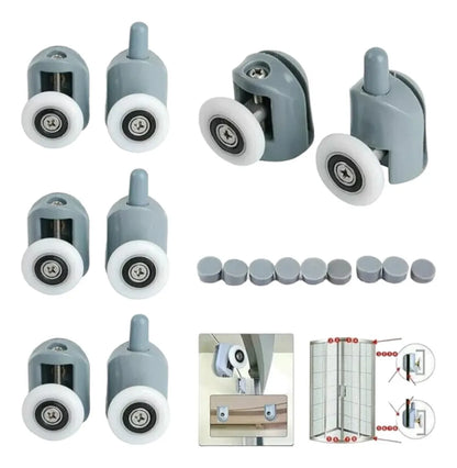 X10 Ruedas Para Puerta Ducha Baño Rueda Para Cabina Duchas