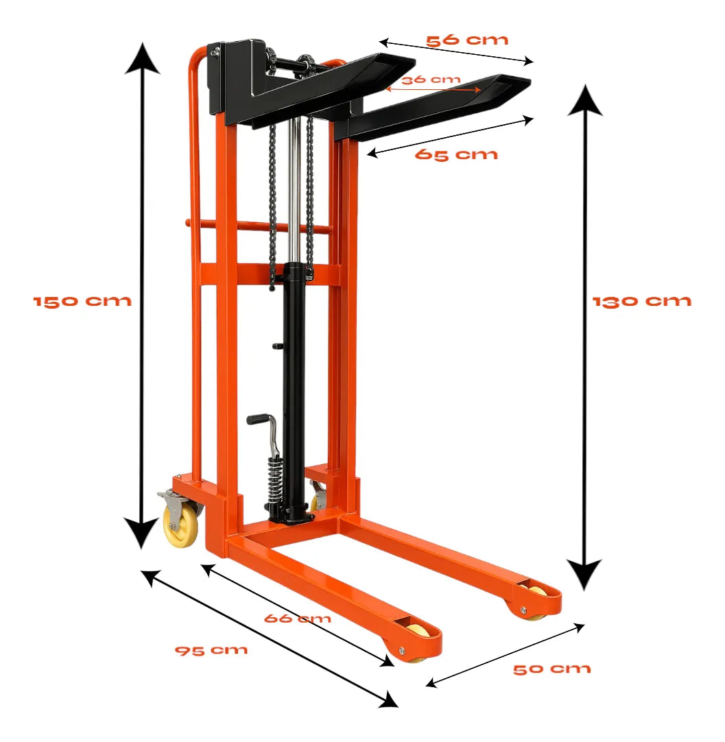 Yegua Apilador Hidraulico Manual 400 Kg 130 Cms De Elevacion