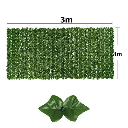 Malla Hoja Artificial Decorativas Enredadera Plasticas 3x1 M