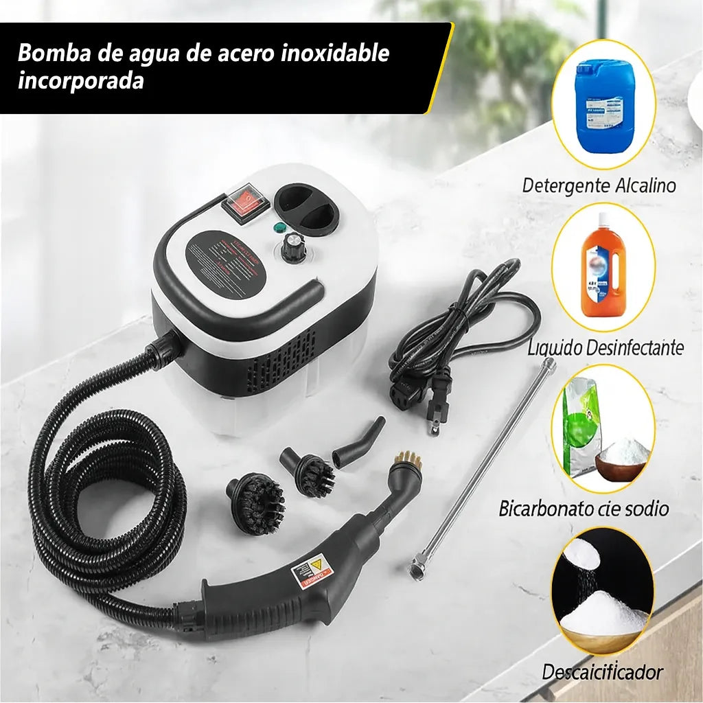 Limpiador De Vapor Presión Alta Temperatura 2500w Blanco