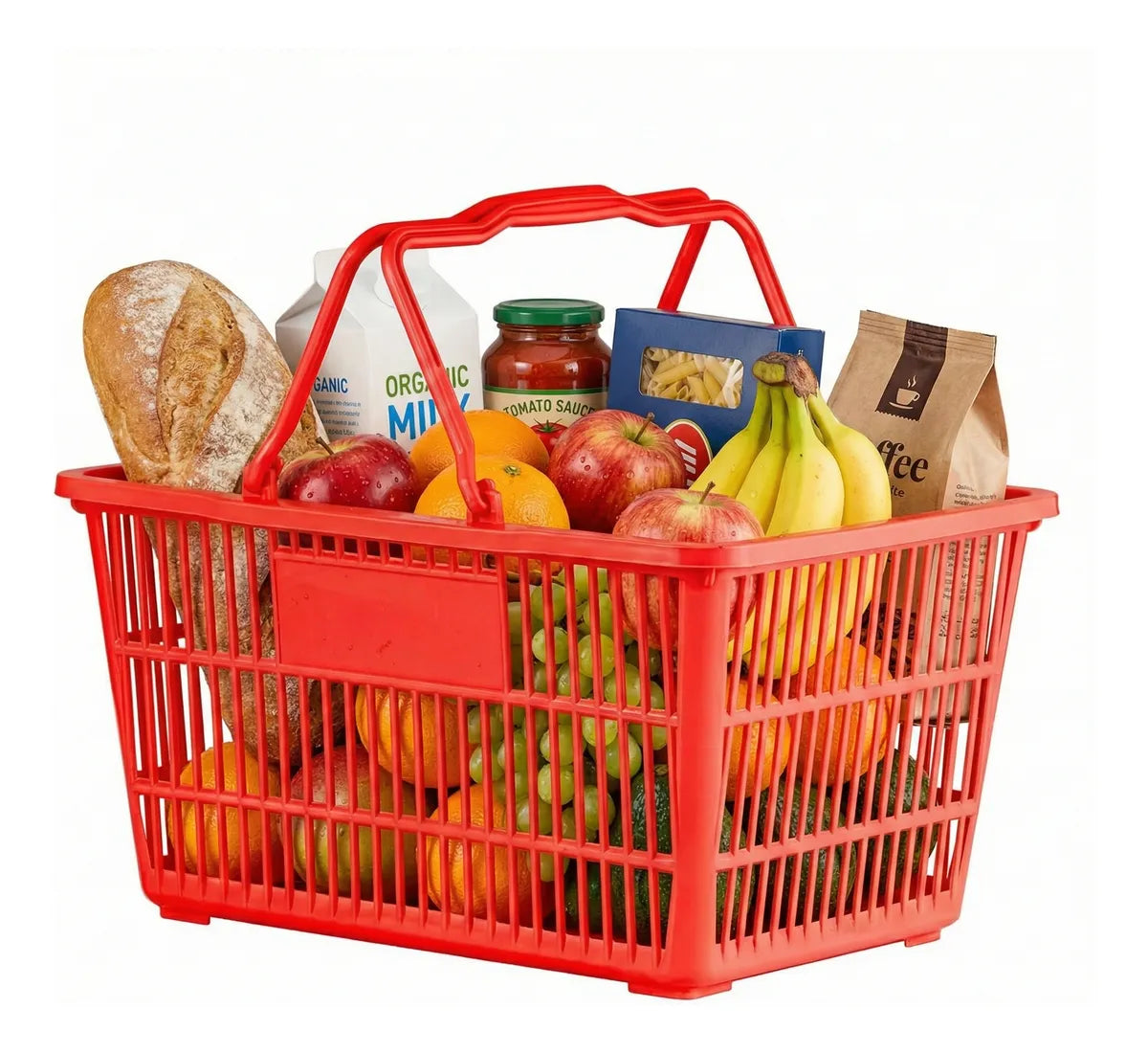 Pack X5 Canastos Cesta Mano Compras Supermercado Minimarket