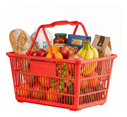 Pack X5 Canastos Cesta Mano Compras Supermercado Minimarket
