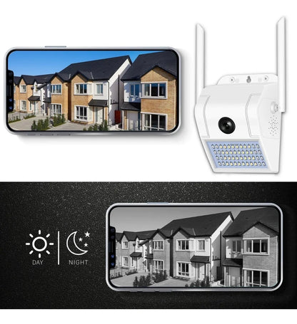 Foco Camara Exterior Wifi Camaras Seguridad Vigilancia 1469