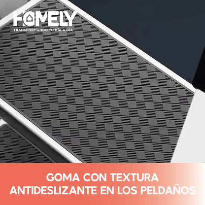 Escalera Tijera Plegable 2 Peldaños Multifuncional Tubular