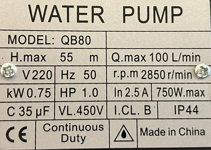 Electrobomba De Agua 1 Hp Periferica Monofasica 220v 1x1 Pul
