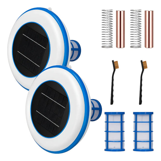 X2 Ionizador Solar Eoland Limpiador Flotante Para Piscina Accesorios Purificador Filtros De Piscinas Jacuzzi Piletas Tinajas