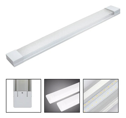 X10 Tubo Led 120cm Luces Canaleta Led Canoa Plana Tubos Led 48w