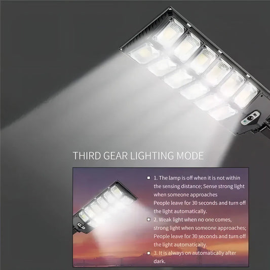 Foco Led Solar 300w Focos Solares Potentes Poste Exterior