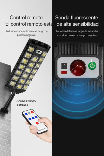 Foco Led Exterior Con Sensor Movimiento Focos Solar 1200w