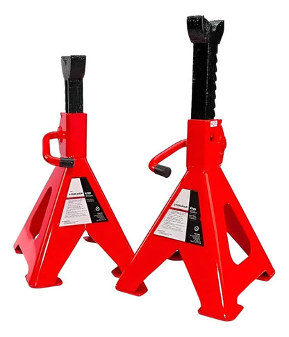 Set X 2 Caballete Mecanico Banquillo Para Autos 3 Toneladas