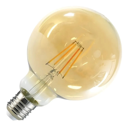 X3 Ampolletas Vintage Ampolleta Led E27 Filamento Globo 6w G80