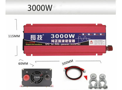 Inversor De Corriente 3000 W 12v A 220v Conversor Voltaje