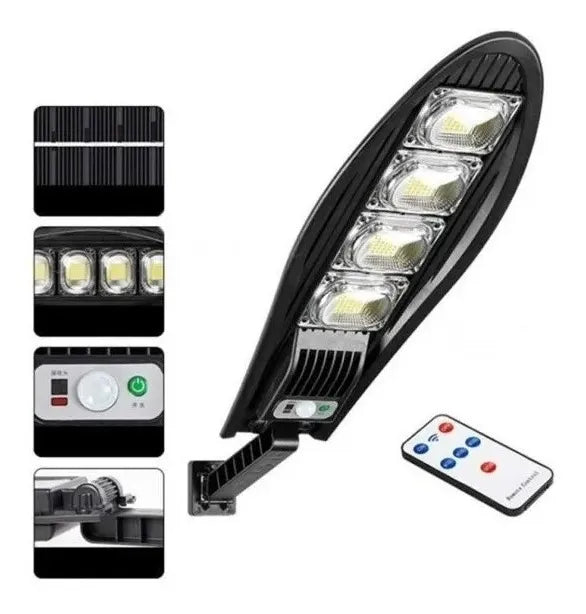 Pack X3 Foco Exterior Iluminacion Solar Foco Led Solar 180w