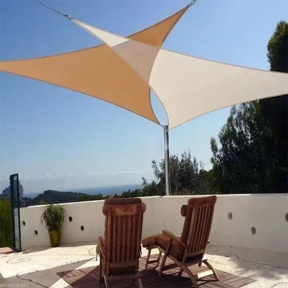 Set 3 Toldos Vela Sombra Malla Sombra Triangular 3.6 Metros