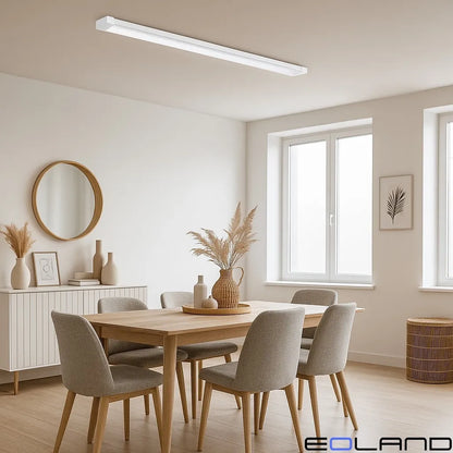 Tubo Led 120cm Luces Canaleta Led Canoa Plana Tubos Led 48w