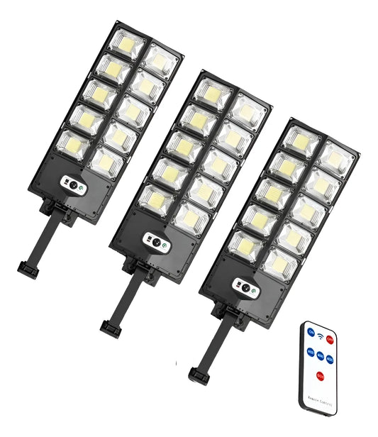Pack X3 Foco Reflector Solares 300w Foco Led Poste Exterior