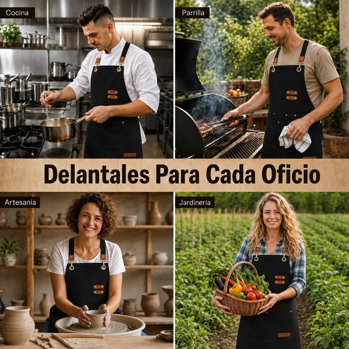 Pechera Mandil Delantal Cocina Barbacoa Parrilla Peluqueria