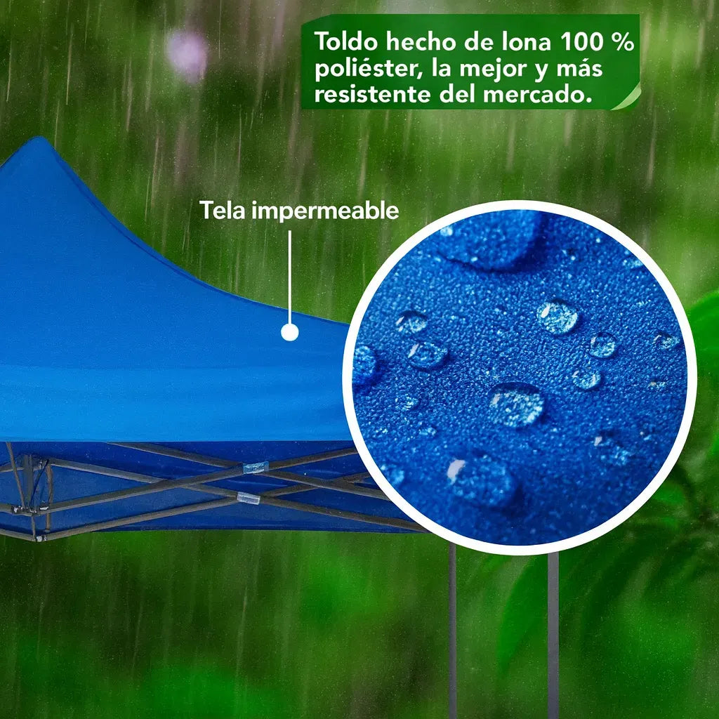 Toldo Lona Para Acampar Carpa Techo Camping Impermeable 3x3