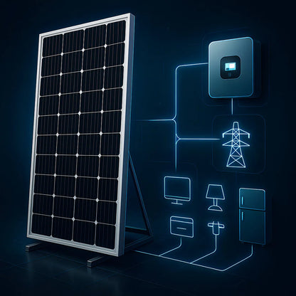 Pack X4 Panel Solar Casa Monocristalino Fotovoltaico 50w 12v