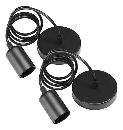 X2 Lampara Colgante Rustica Soquete Vintage Soquete E27 Retro