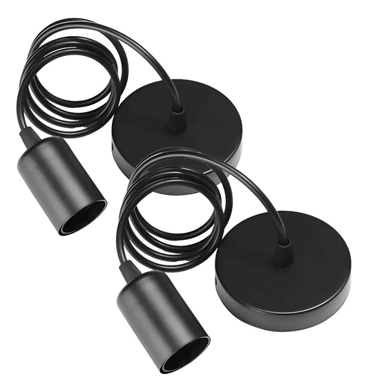 X2 Lampara Colgante Rustica Soquete Vintage Soquete E27 Retro