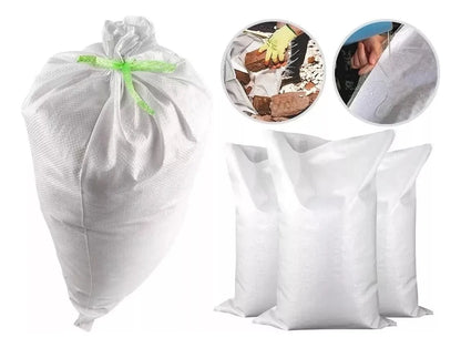 25 X Saco Multiuso Para Escombros 50kilos Sacaria De Raffia