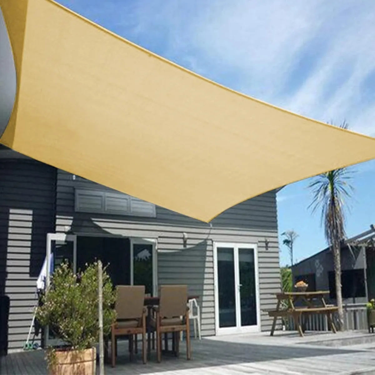 Toldo Vela Rectangular Lona Sombra Toldo Plegables 5x2 Mts