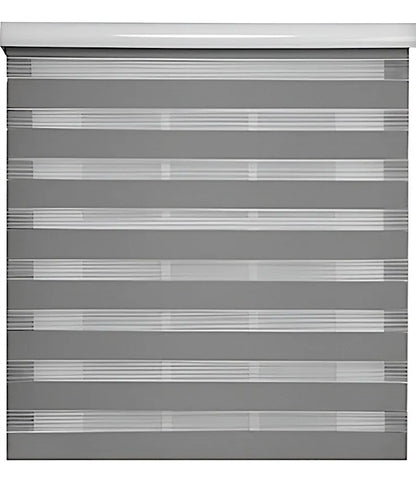 Cortinas Roller Duo Blackout Cortina Dia Noche 100x200 Gris