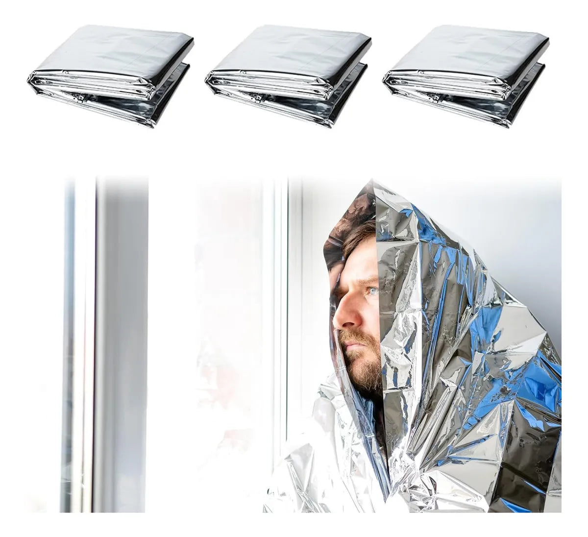 X20 Manta Termica Emergencia Supervivencia Camping 130x210cm