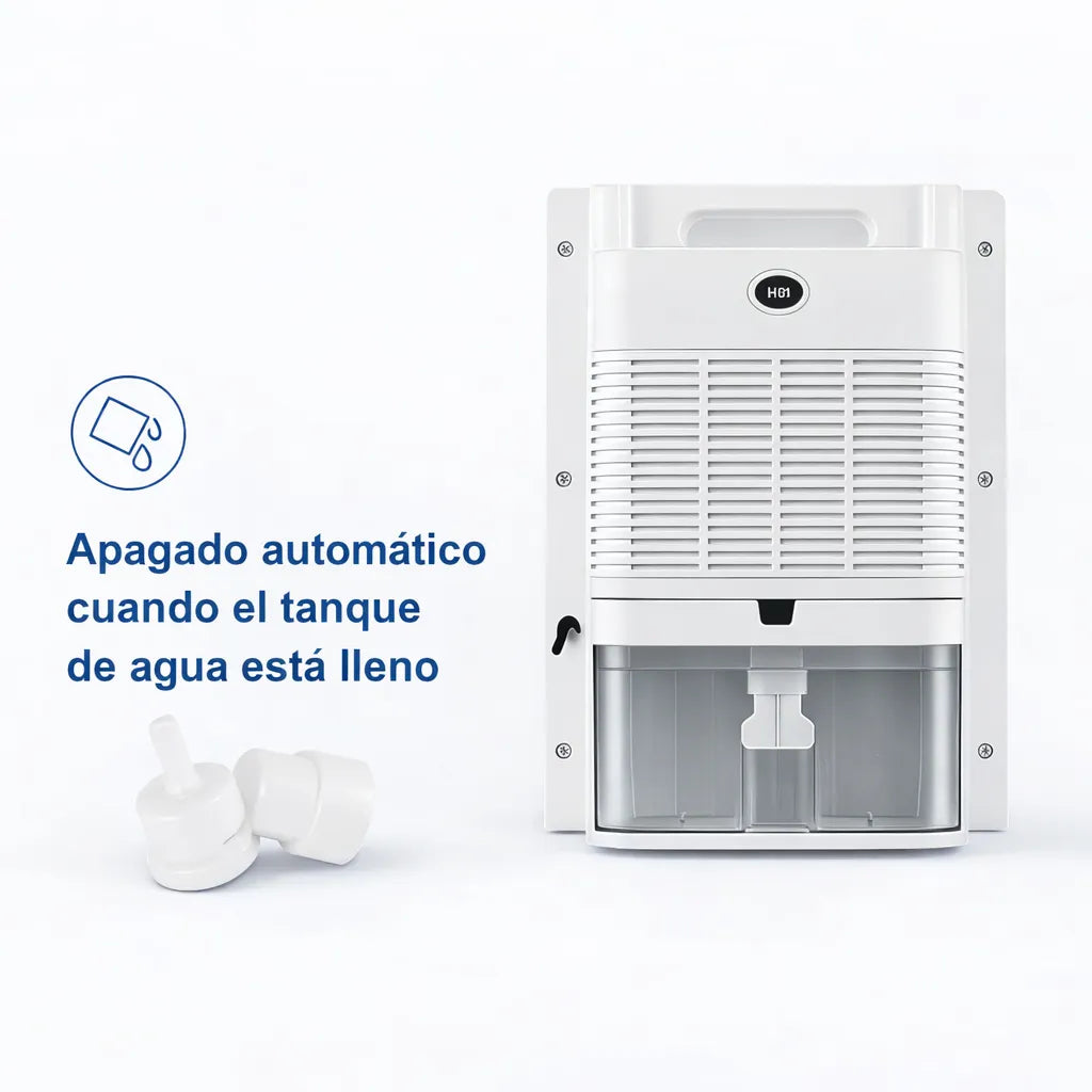 Deshumidificador Extractor De Aire Humedad Hogar Digital 90w Blanco