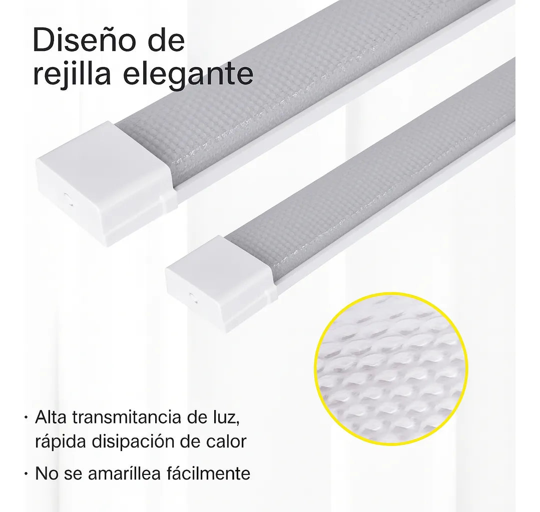 X3 Tubo Led 120cm Luces Canaleta Led Canoa Plana Tubos Led 48w