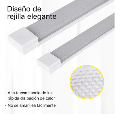 X3 Tubo Led 120cm Luces Canaleta Led Canoa Plana Tubos Led 48w