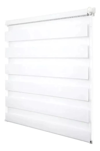 Cortinas Roller Blackout Cortina Dia Y Noche 100x200 Blanco