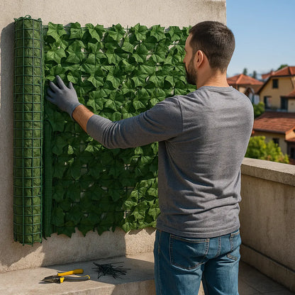 X20 Malla Hoja Artificial Decorativas Enredadera Plasticas 3x1 M