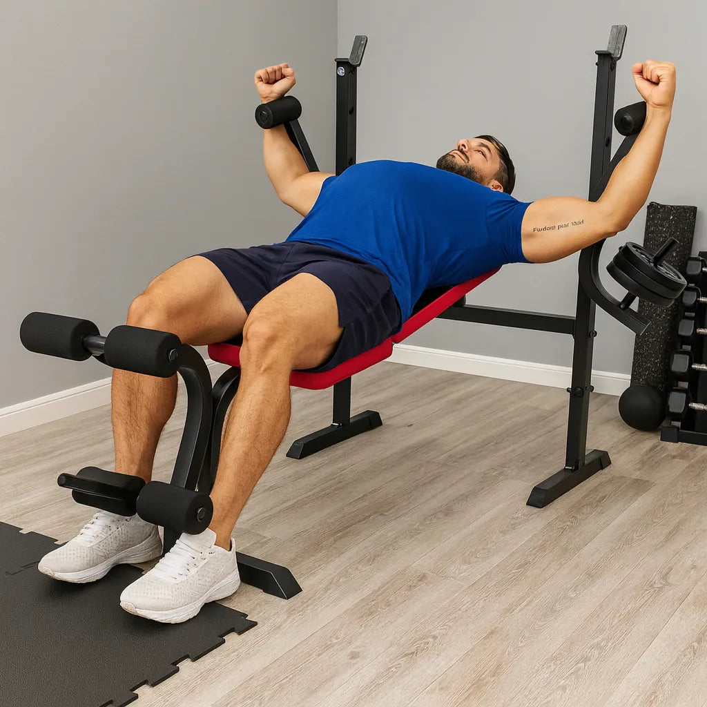 Maquina Banco Multifuncional Gimnasio Soporte Pesas 200kg