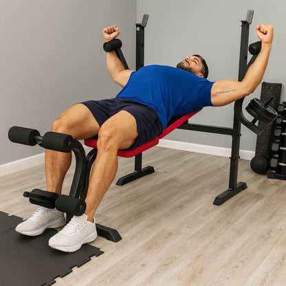 Maquina Banco Multifuncional Gimnasio Soporte Pesas 200kg
