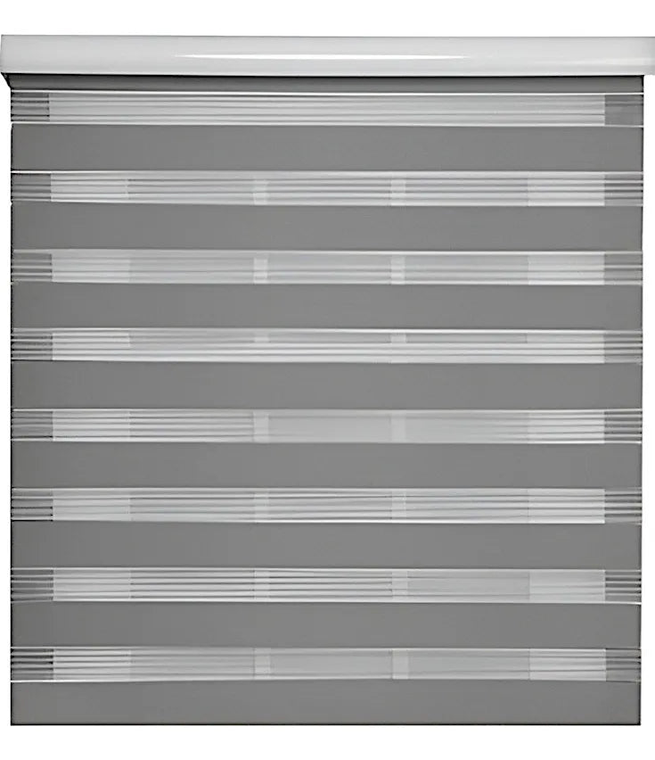 Cortina Roller Blackout Duo Persianas Roller 200x200 Gris