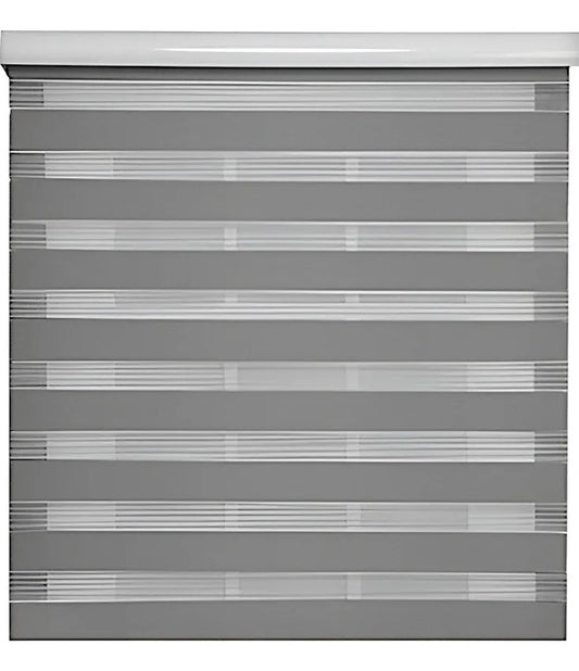 Cortina Roller Blackout Duo Persianas Roller 200x200 Gris
