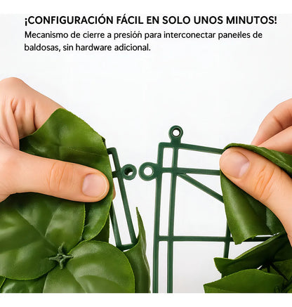 Malla Hoja Artificial Decorativas Enredadera Plasticas 3x1 M