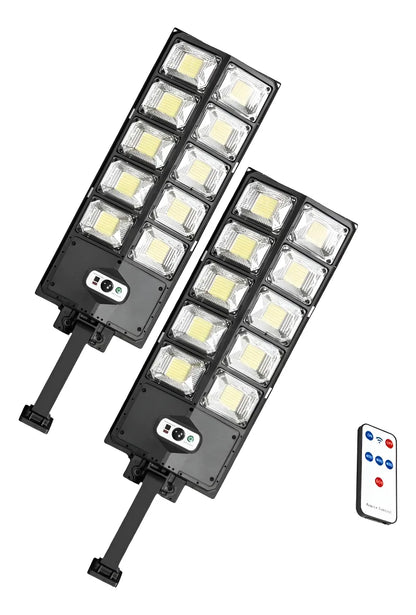 Pack X2 Foco Reflector Solares 300w Foco Led Poste Exterior