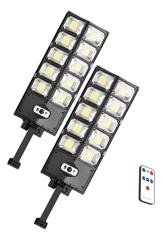 Pack X2 Foco Reflector Solares 300w Foco Led Poste Exterior