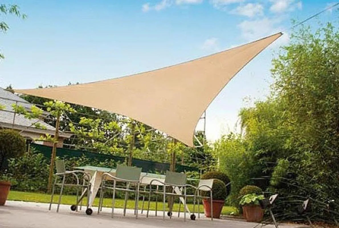 X2 Carpa Toldo Vela Triangular Vela Sombra Lona Toldo 5x5x5m
