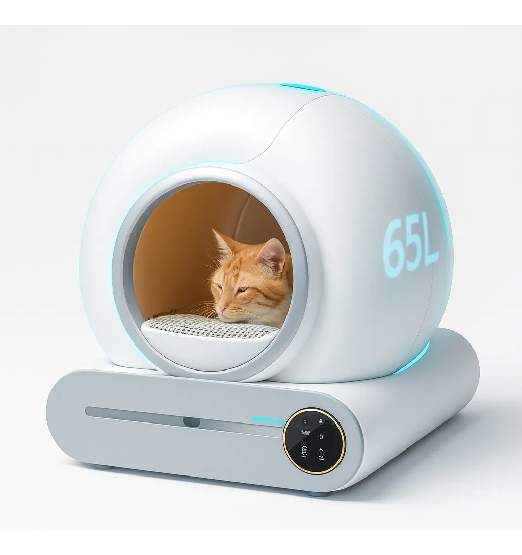 Arenero Robot Automático Para Gatos 2.0 Wifi Color Blanco