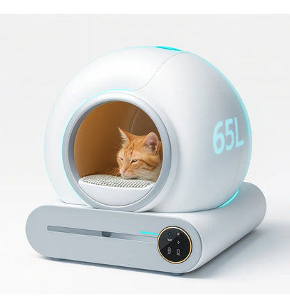 Arenero Robot Automático Para Gatos 2.0 Wifi Color Blanco