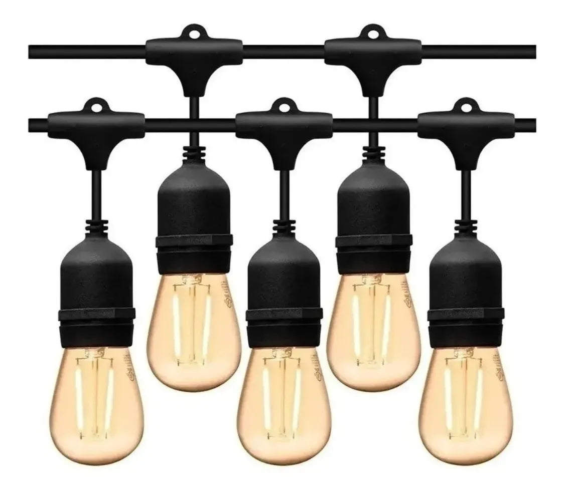 Guirnaldas Led Soquete Guirnalda Luces Led Exterior 5m Luz