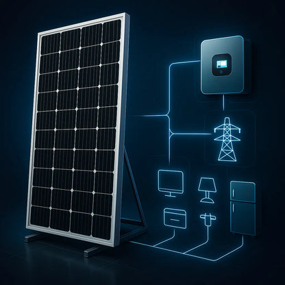 Pack 2 Panel Solar Casa Monocristalino Fotovoltaico 200w 12v"