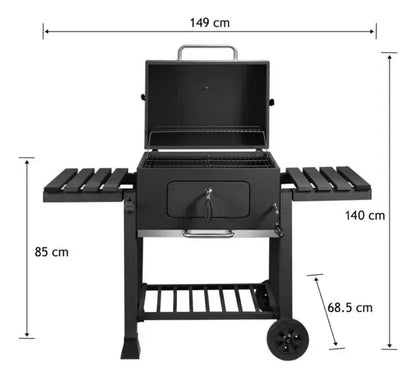 Asador Parrilla Portatil Carbon Parrillera Grill Aireador