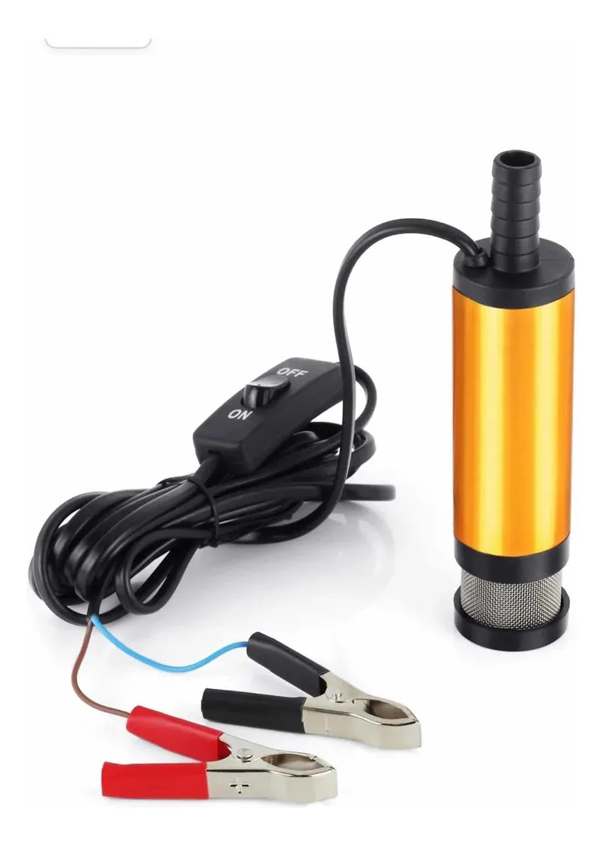 Bomba Sumergible Eléctrica 12v Dc Para Trasvasije De Líquido