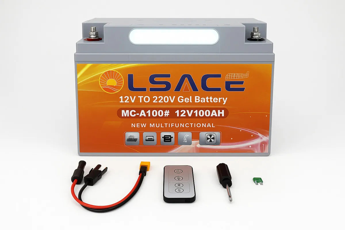 Bateria Gel 12v 100ah Estación Energía Portátil Ac 220v Usb