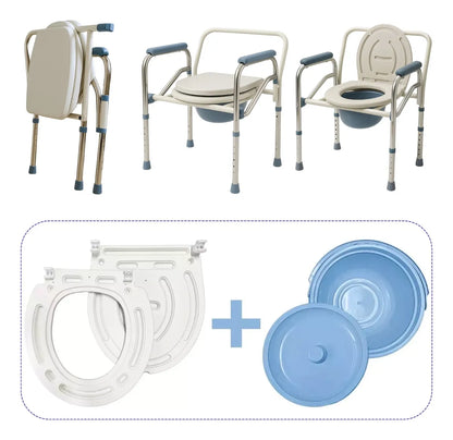 Baño Inodoro Silla Portatil Plegable Wc Baño Discapacitado